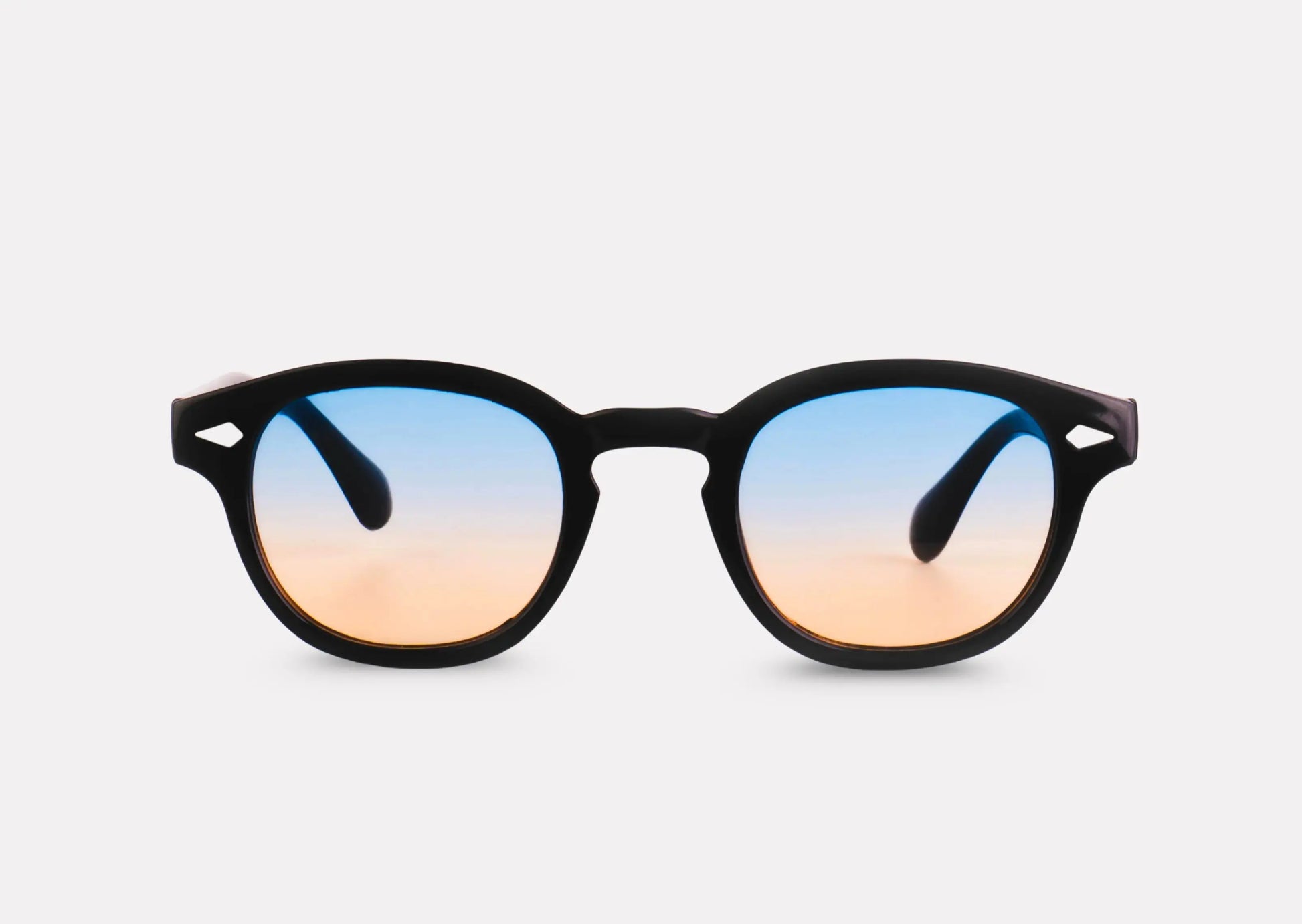 "Lunettes Calypso – Verres orange & bleu vifs"