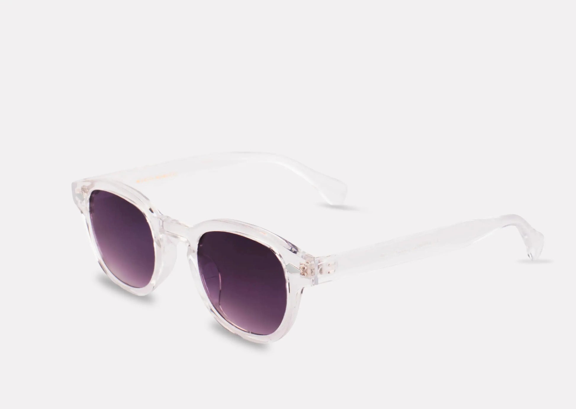 "Lunettes Portofino – monture Transparente et verres fumés"