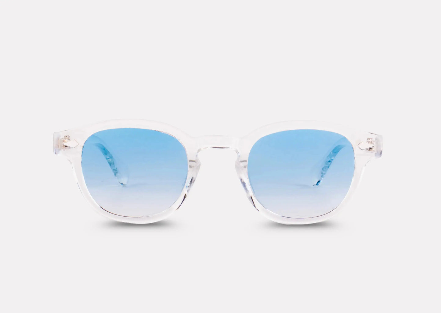 "Lunettes Riviera – Lunettes transparentes à verres bleus"