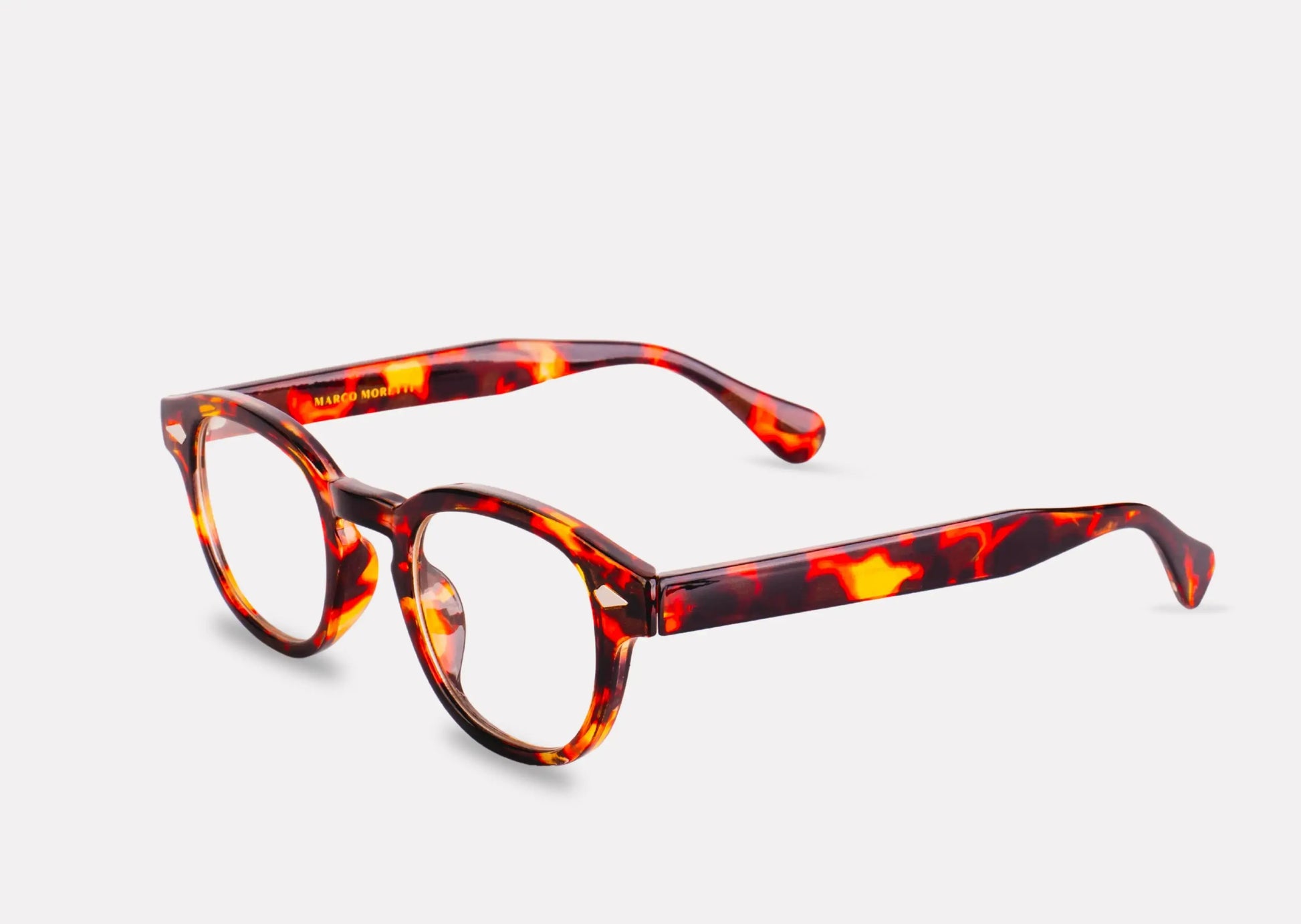 "Lunettes Soho – Monture écaille de tortue et verres transparents"