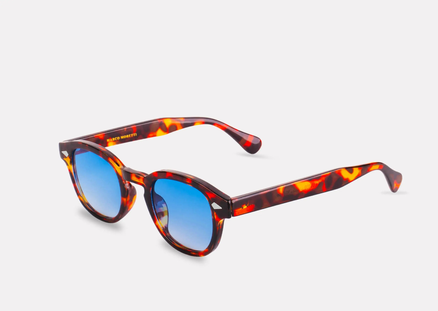 "Lunettes Vienna – Monture écaille de tortue, verres bleus"