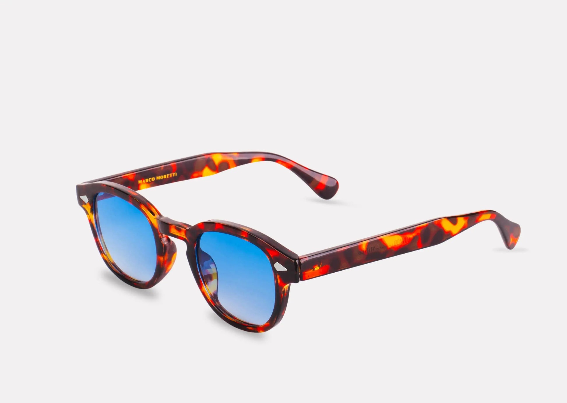 "Lunettes Vienna – Monture écaille de tortue, verres bleus"