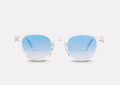 Lunettes Riviera – Lunettes transparentes à verres bleus